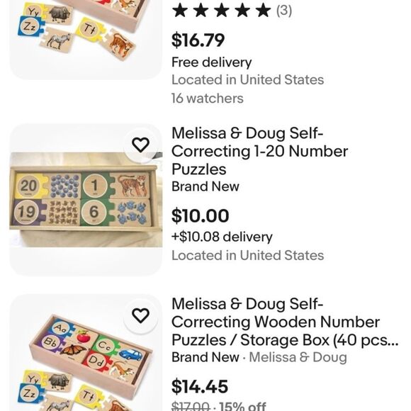 EUC Melissa & Doug Self Correcting Educational Wooden Animal and Number Puzzle - Picture 5 of 5